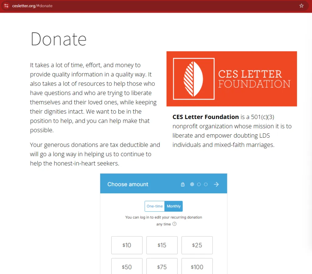 CES Letter Foundation saying they are a non profit foundation when they are not.